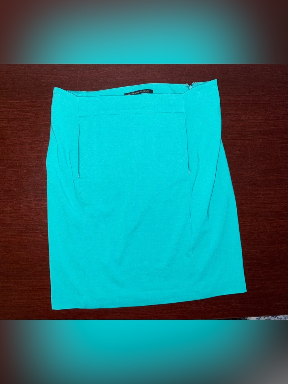 Katherine Barclay Bright Teal Pencil Skirt